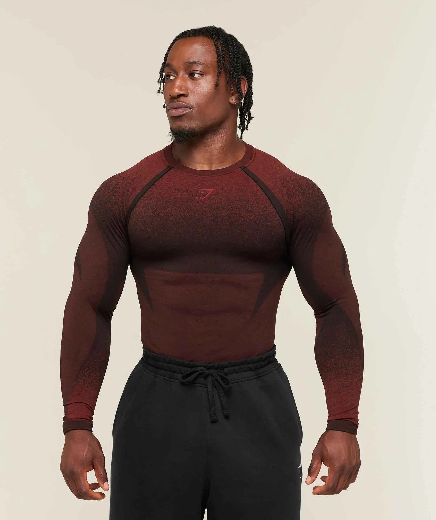 GYMSHARK - Shadow Seamless Long Sleeve T-Shirt