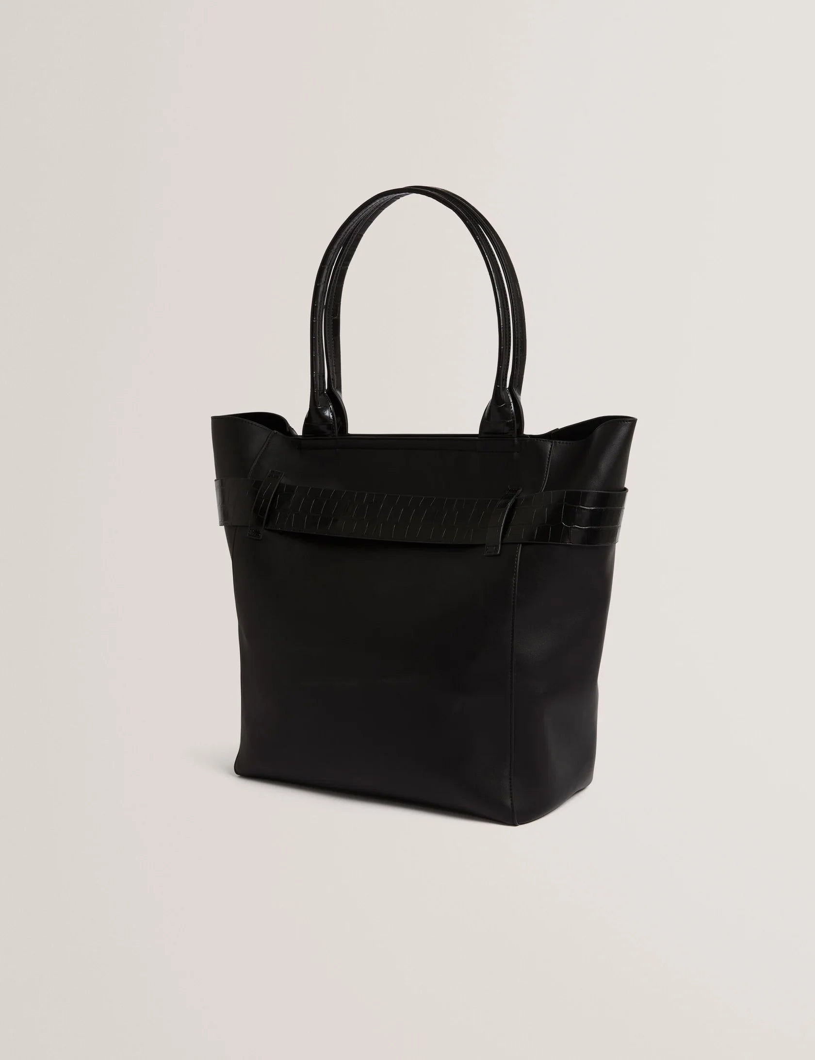 Ted Baker London - JJOSLYN Croc Bow Trim Faux Leather Tote Bag