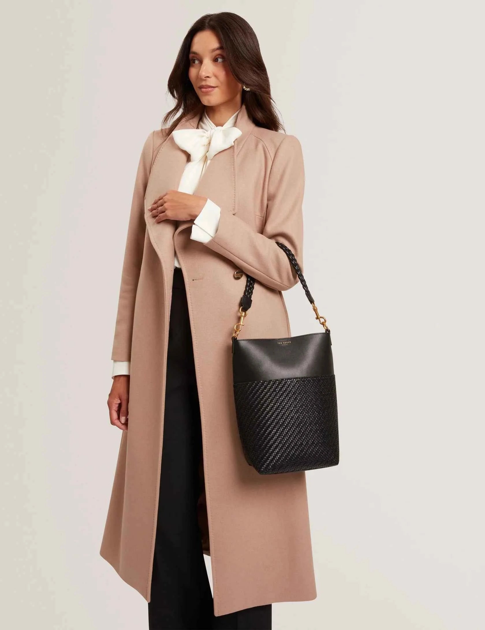 Ted Baker London - WYYNIE Woven Texture Leather Tall Bucket Bag