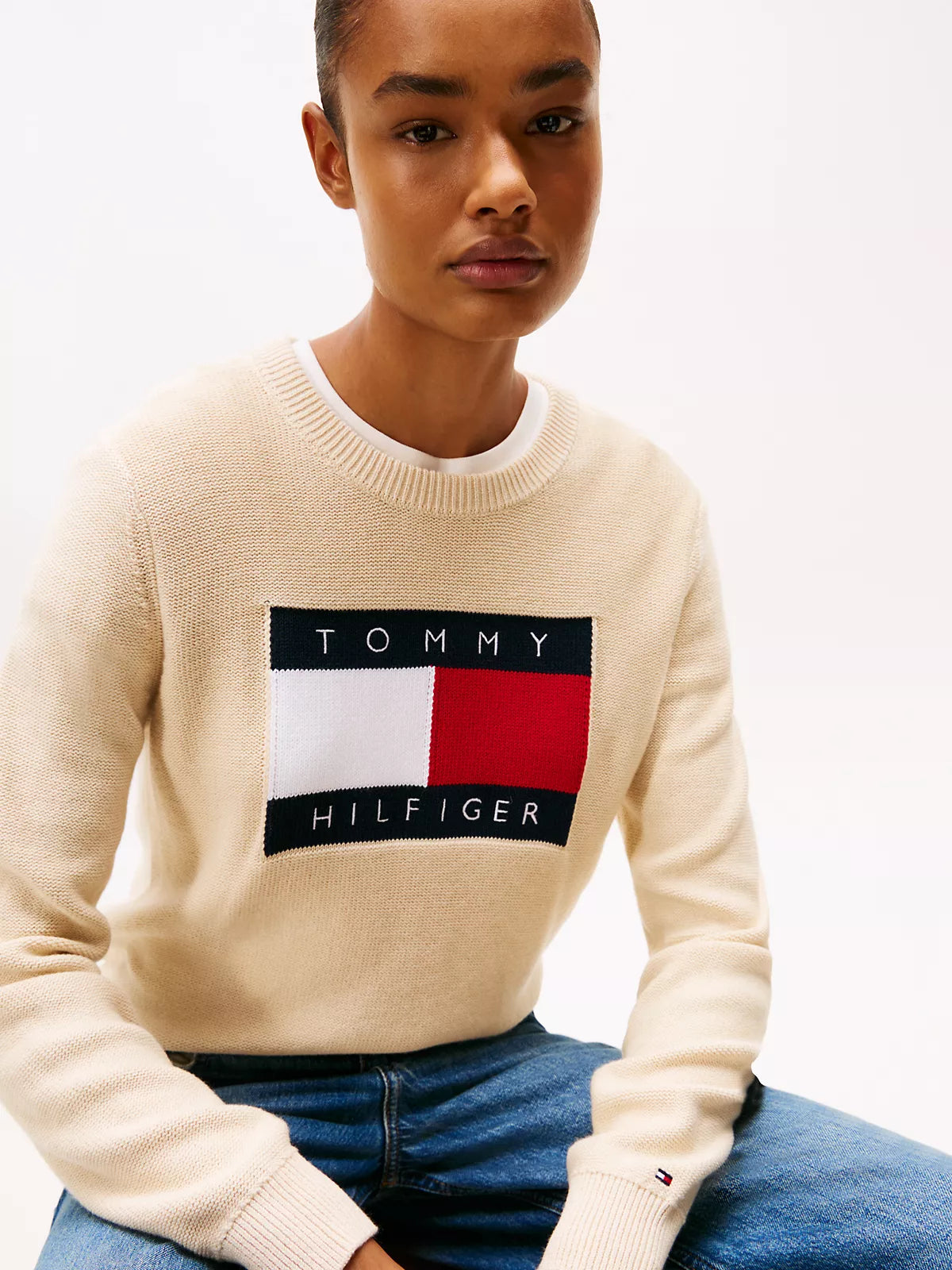 Tommy Hilfiger -Heritage Flag Logo Sweater