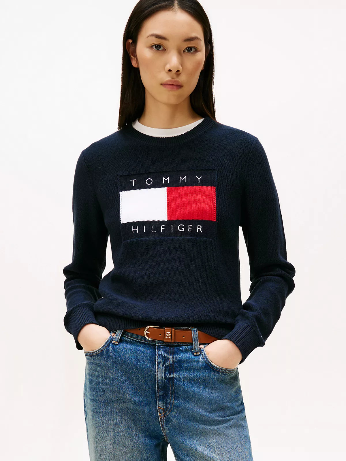 Tommy Hilfiger -Heritage Flag Logo Sweater