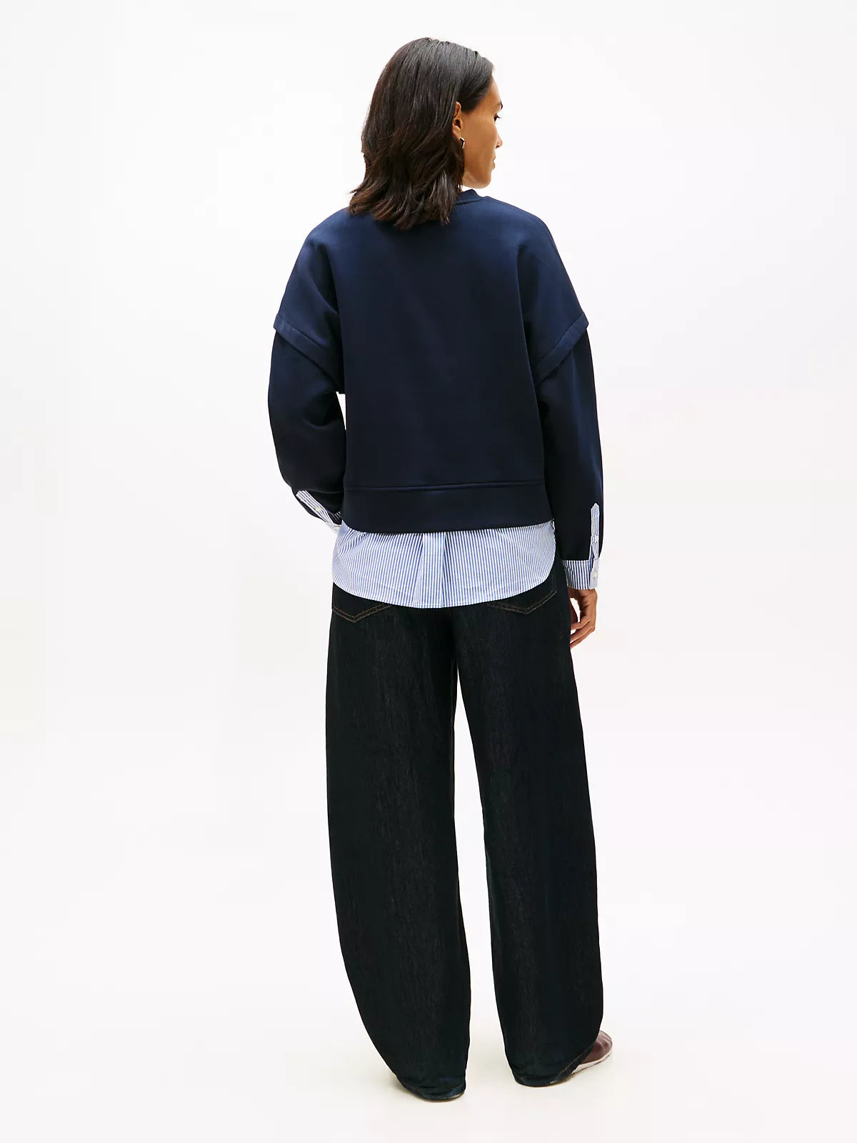 Tommy Hilfiger - Layered-Look Fleece Sweatshirt