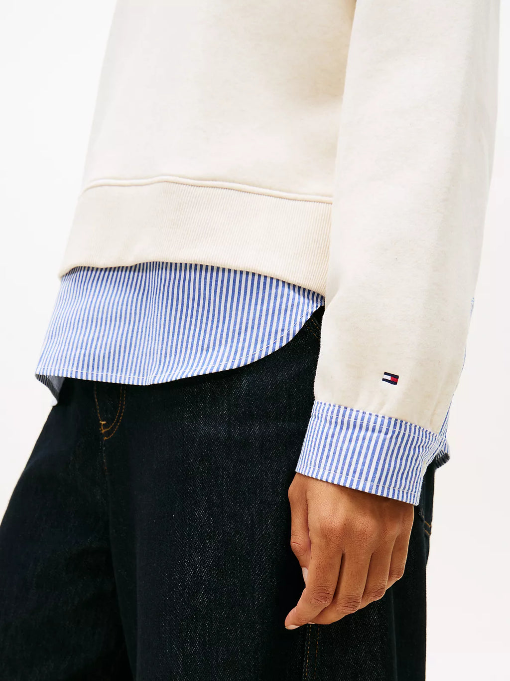 Tommy Hilfiger - Layered-Look Fleece Sweatshirt
