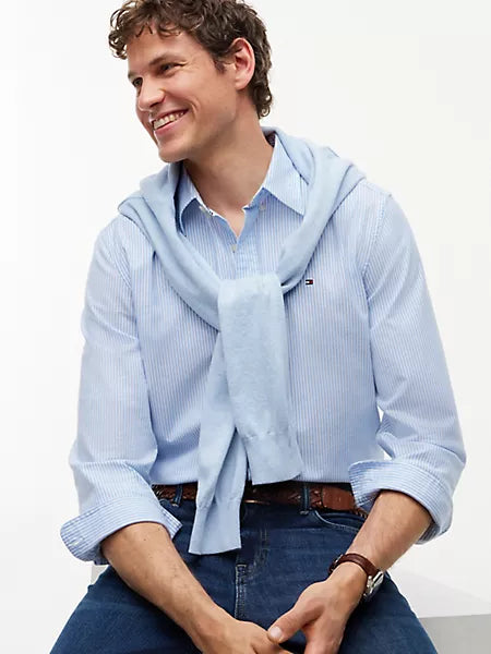 Tommy Hilfiger - Regular Fit Stripe Stretch Oxford Shirt