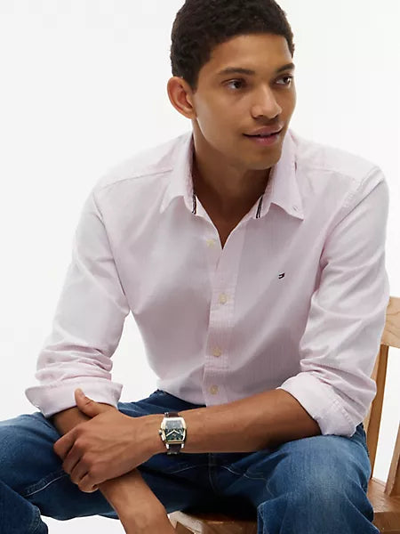 Tommy Hilfiger - Regular Fit Stripe Stretch Oxford Shirt