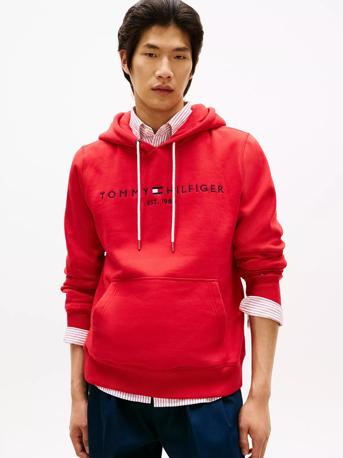 Tommy Hilfiger - Embroidered Tommy Logo Hoodie