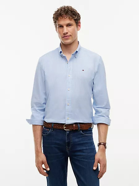 Tommy Hilfiger - Regular Fit Stripe Stretch Oxford Shirt