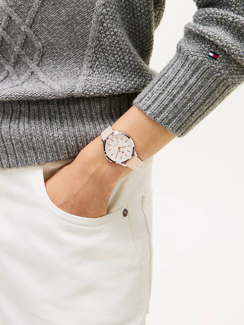 Tommy Hilfiger - 34MM Leather Strap Watch