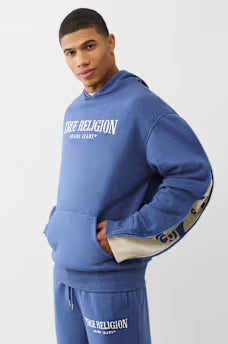 True Religion - Zip-Up Sleeve Hoodie IMMEDIATE