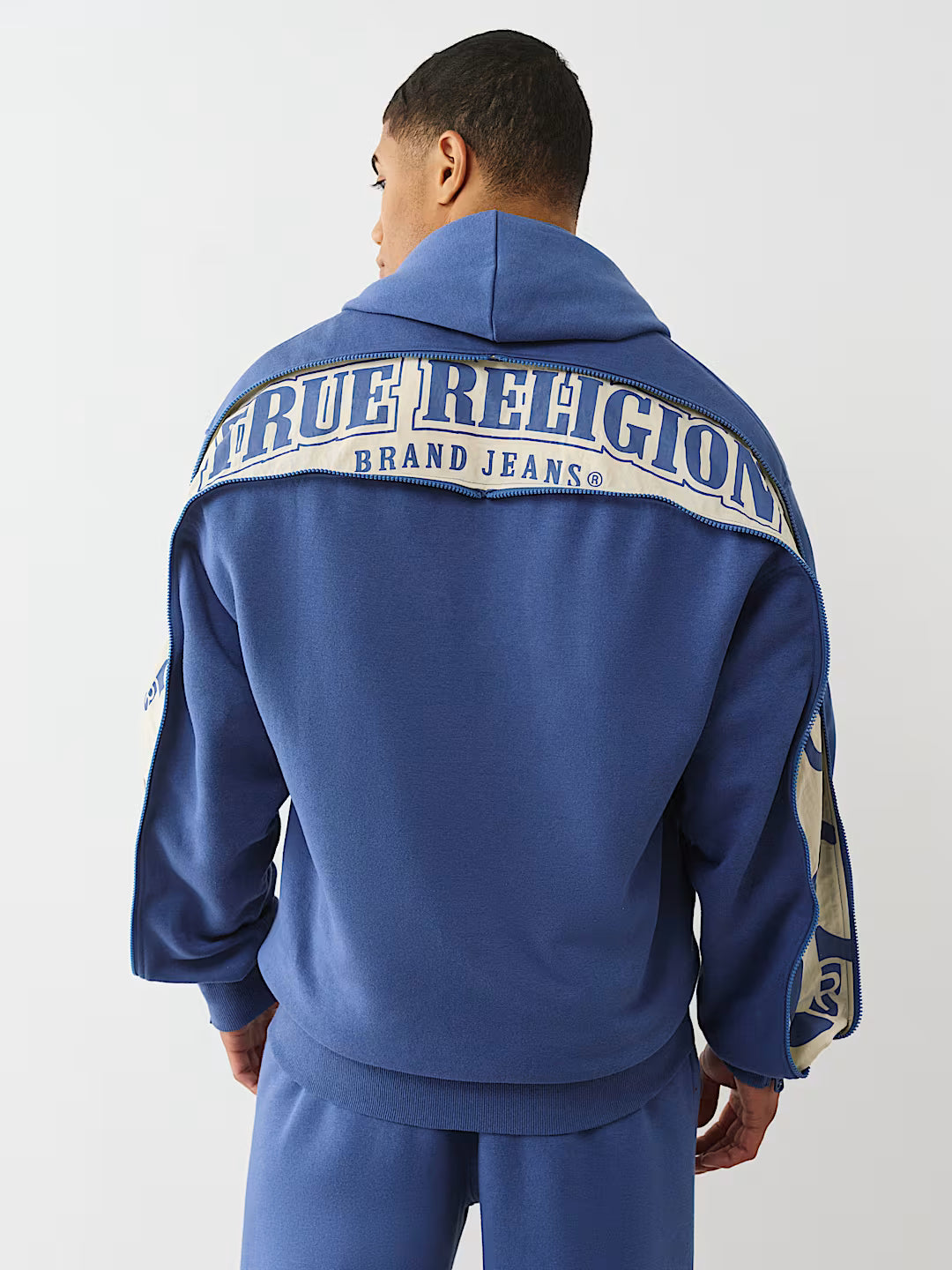True Religion - Zip-Up Sleeve Hoodie IMMEDIATE