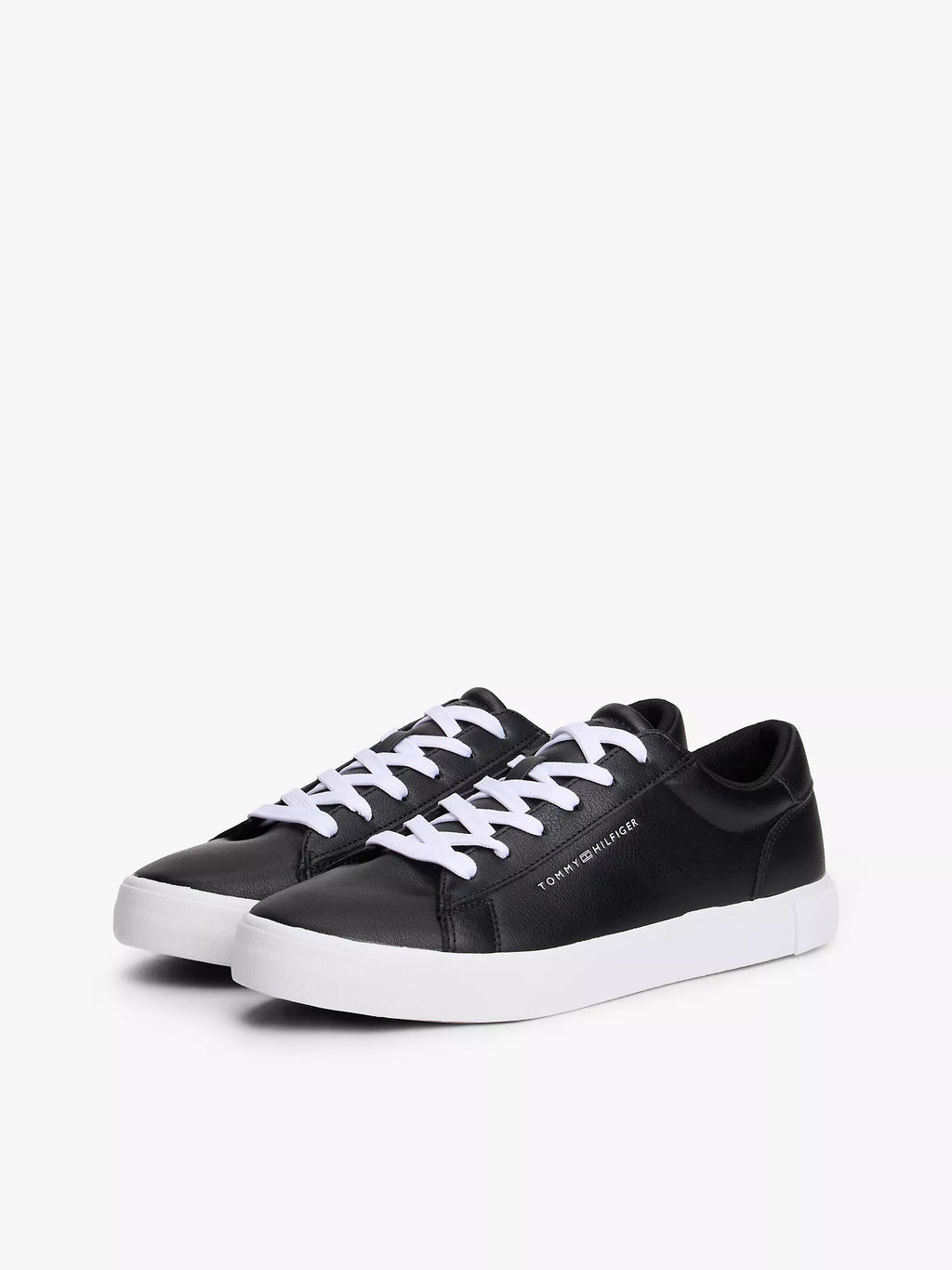 Tommy Hilfiger - Metallic Logo Pebbled Court Sneaker