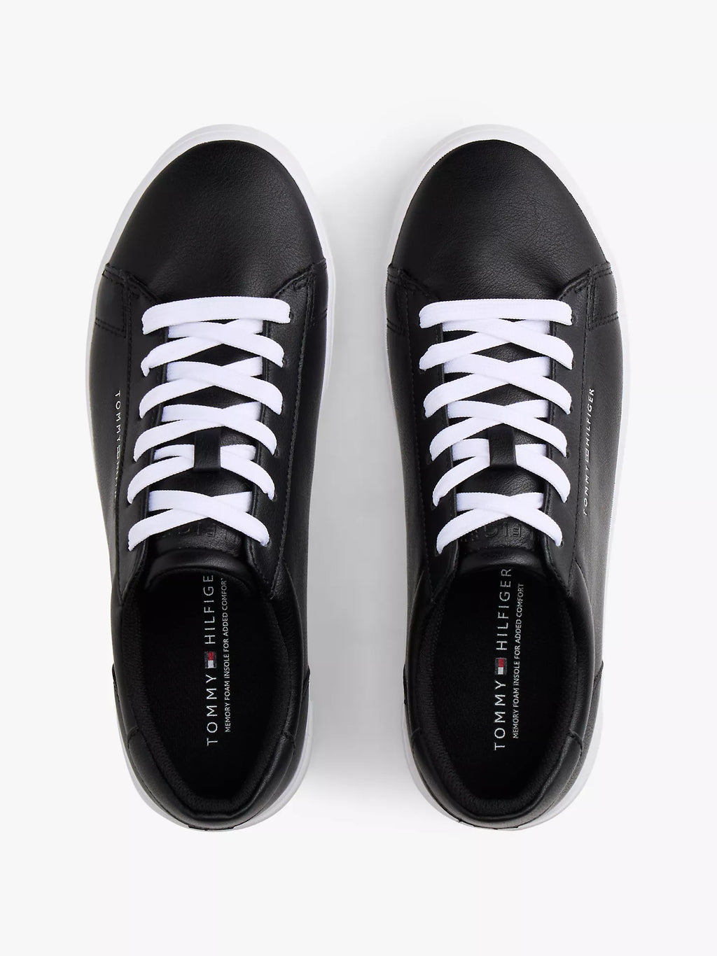 Tommy Hilfiger - Metallic Logo Pebbled Court Sneaker
