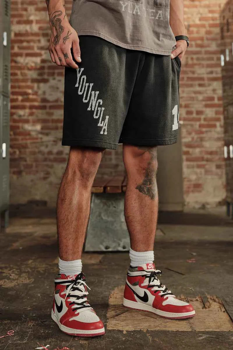 YOUNGLA - 1123 - Golden Era Cotton Mesh Shorts