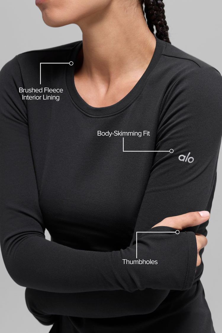 Alo Yoga - Airbrush Winter Warm Nocturne Long Sleeve