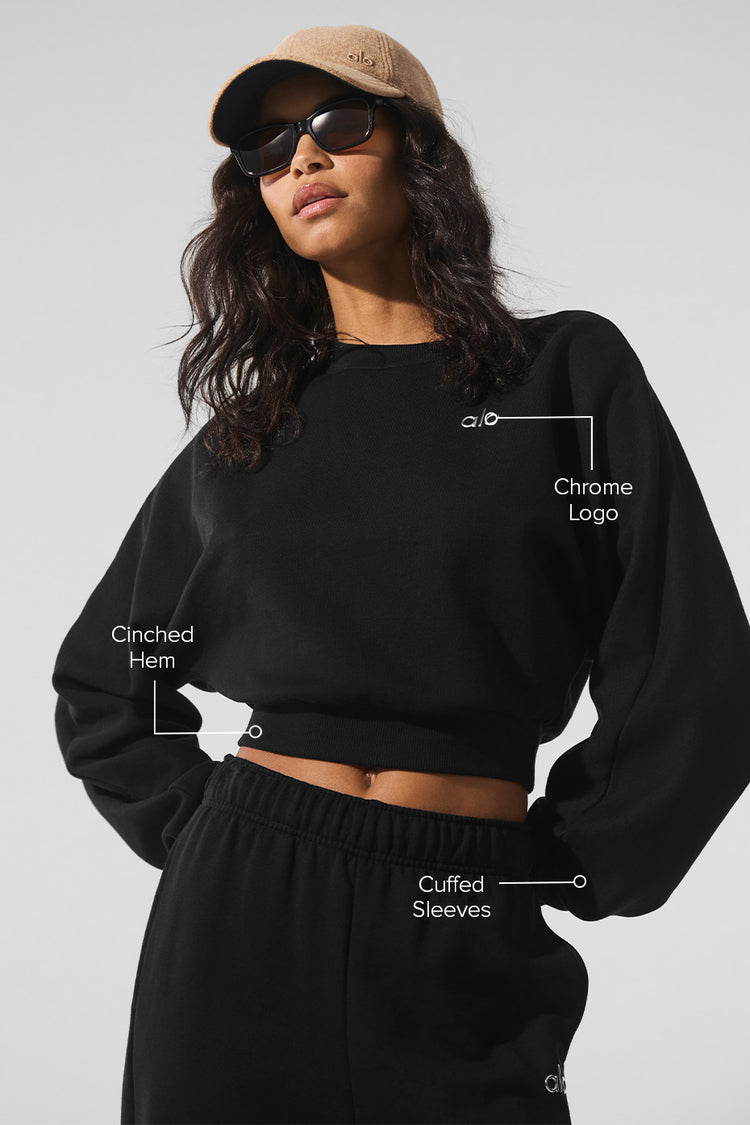 Alo Yoga - Cropped Accolade Crewneck