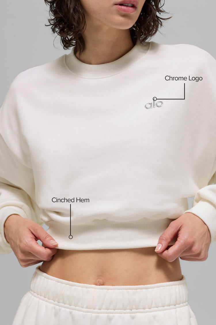 Alo Yoga - Cropped Accolade Crewneck