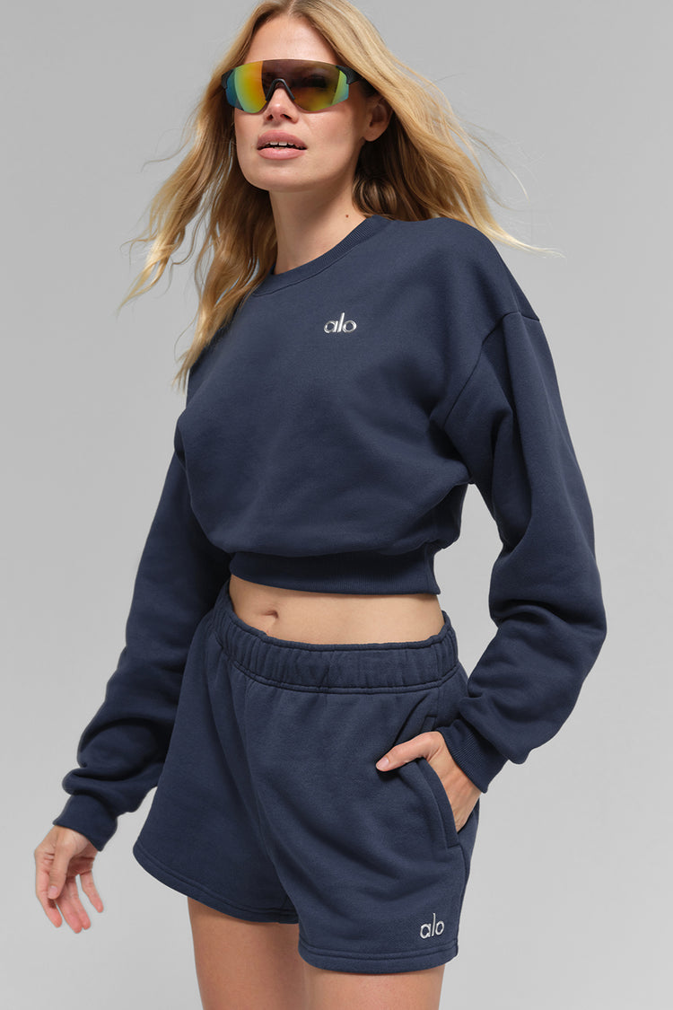 Alo Yoga - Cropped Accolade Crewneck