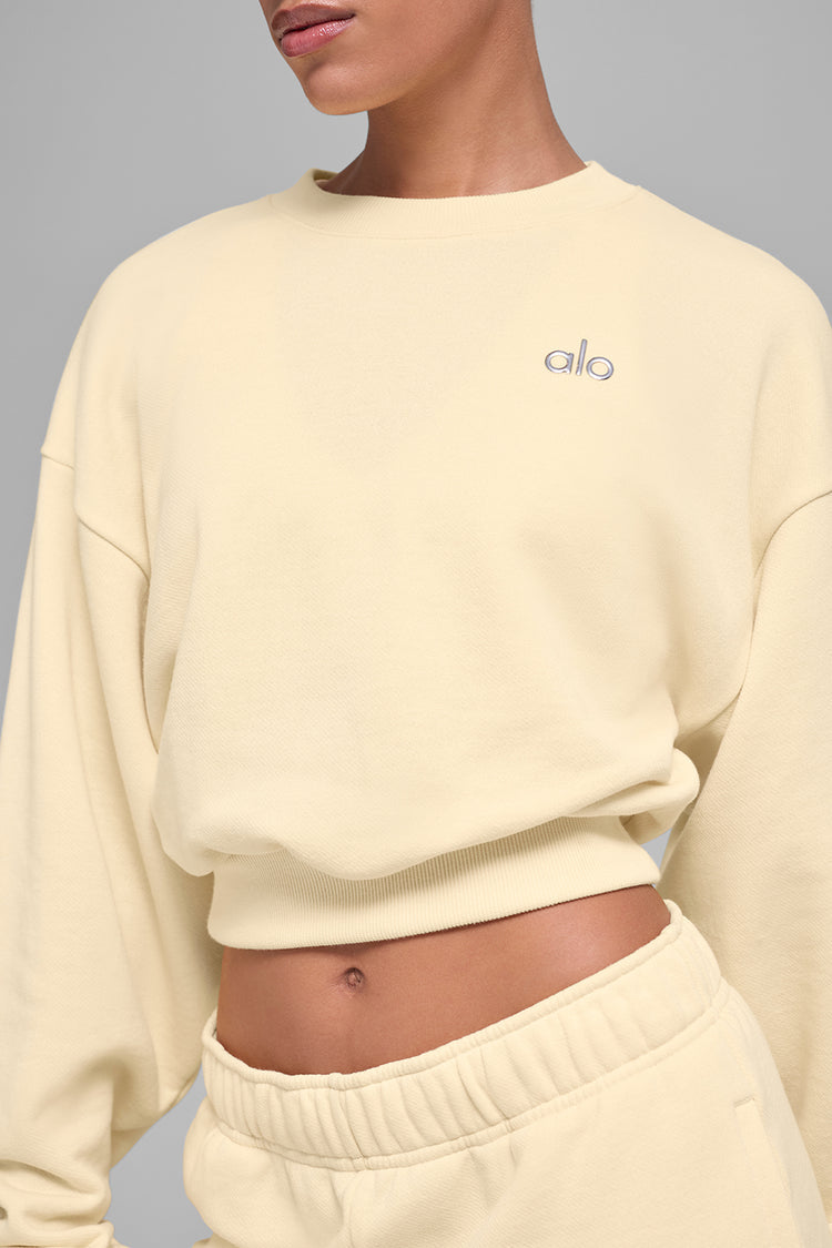 Alo Yoga - Cropped Accolade Crewneck