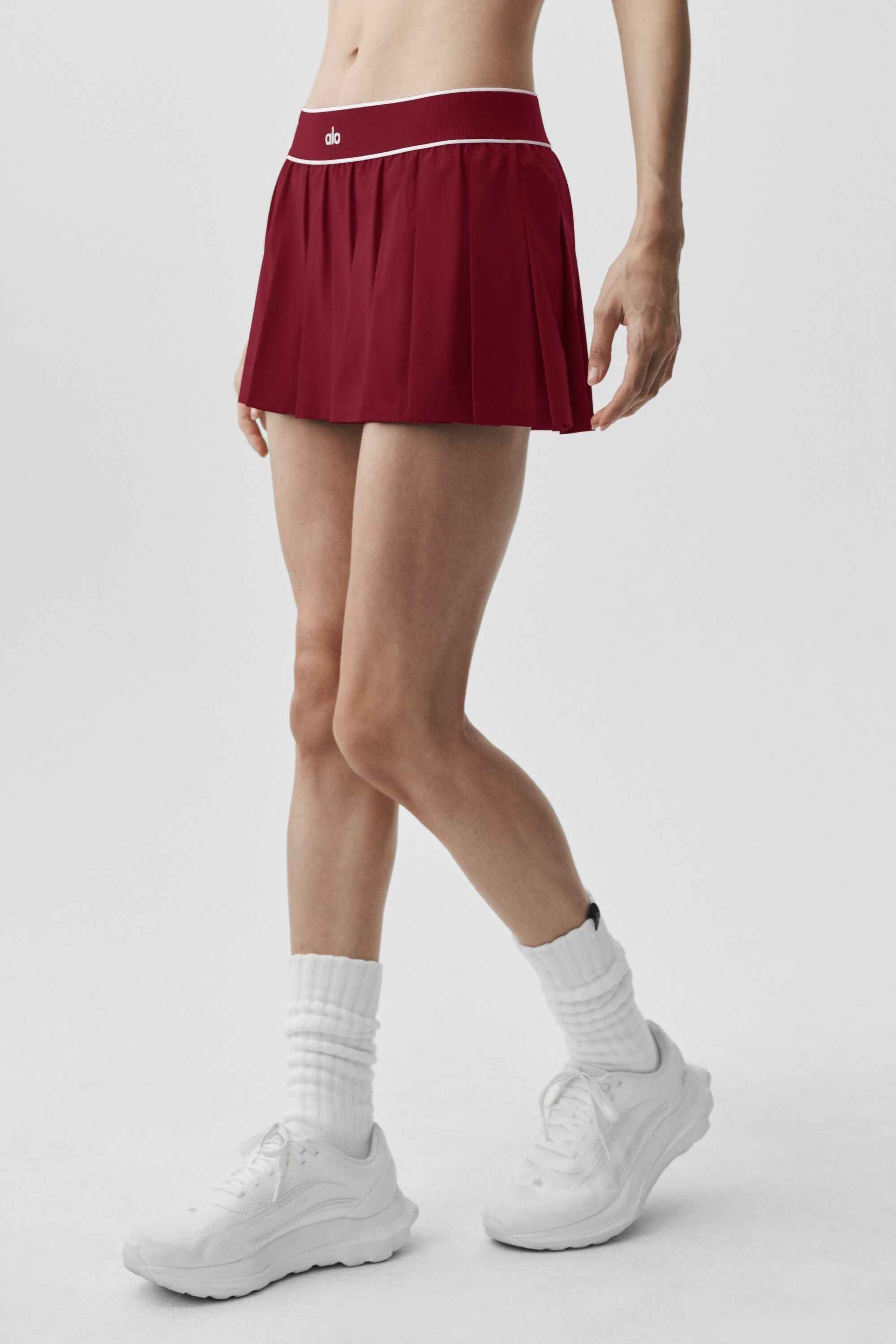 Low-Rise Amp It Up Tennis Skirt - Summer Romance Red