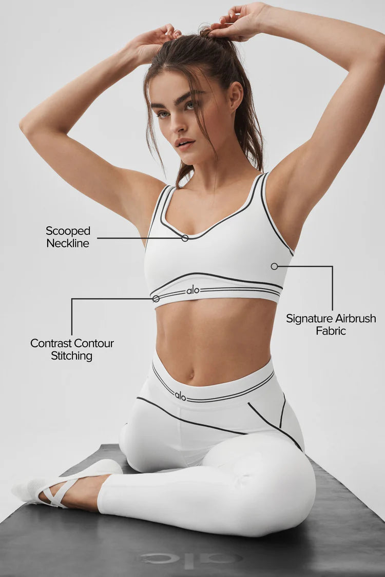 Alo Yoga - Airbrush Heart Throb Bra