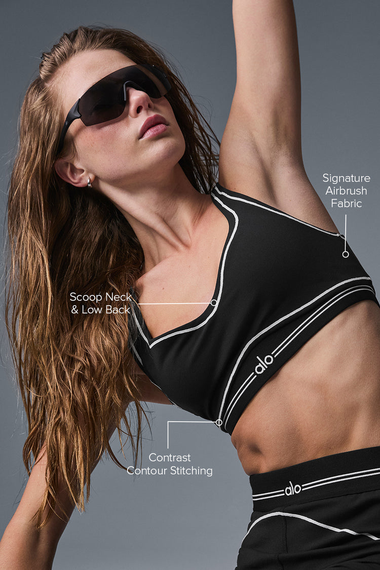 Alo Yoga - Airbrush Heart Throb Bra