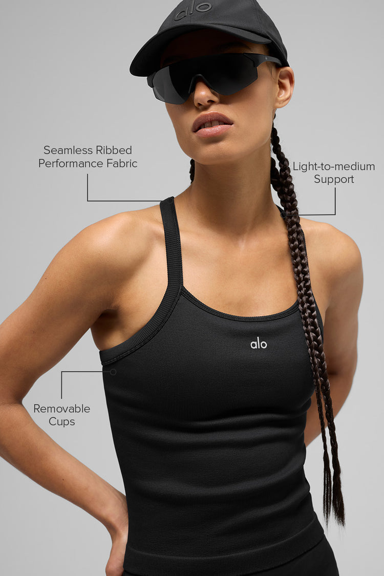 Alo Yoga - Seamless Ribbed Favorite Full Length Bra Tank