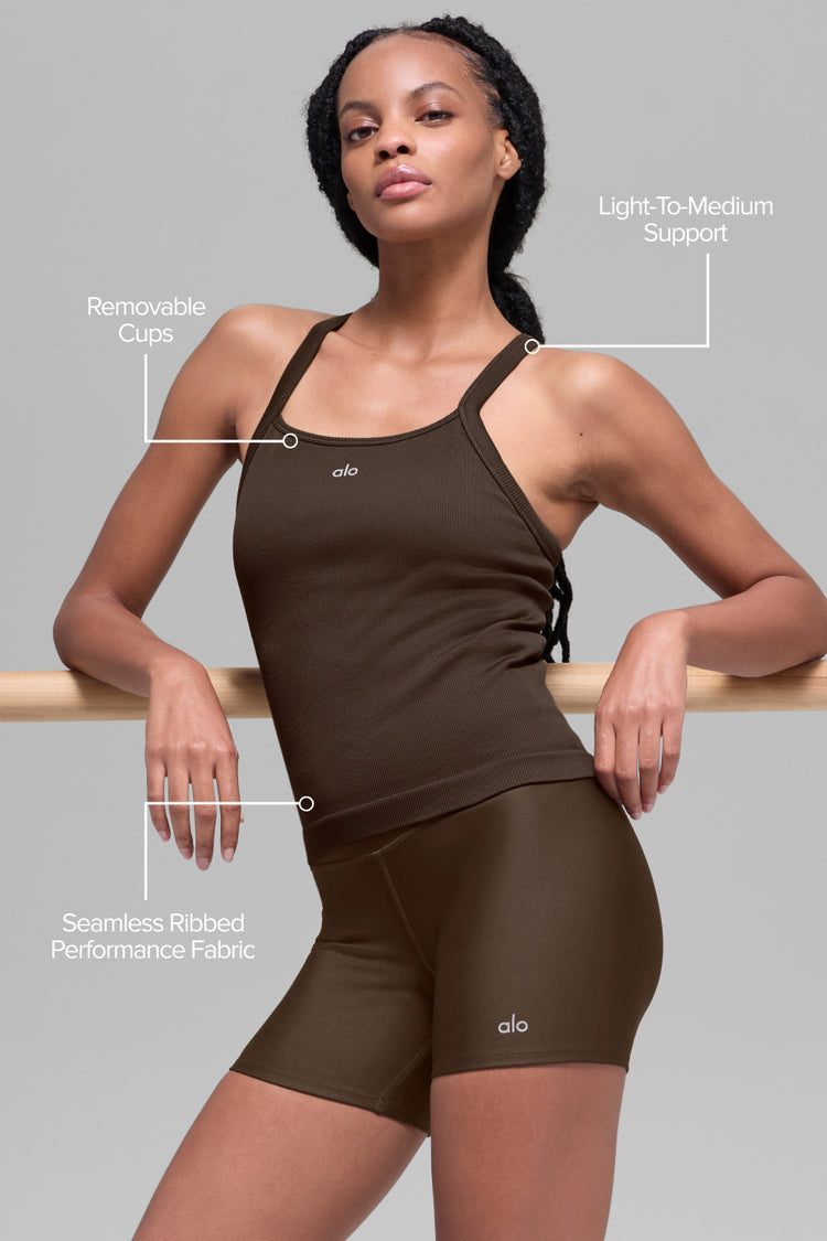 Alo Yoga - Seamless Ribbed Favorite Full Length Bra Tank
