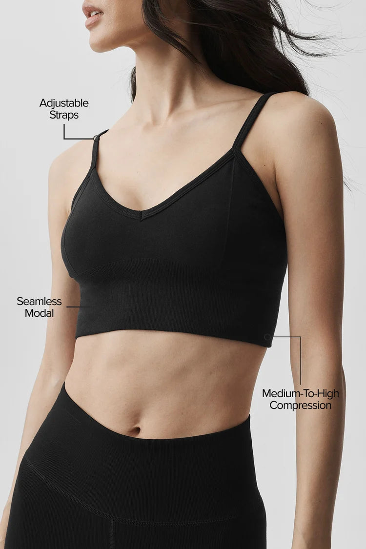 ALO YOGA - Seamless Modal Ribbed Delight Bralette