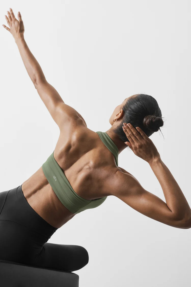 ALO YOGA - Softsculpt Feel The Heat Halter Bra