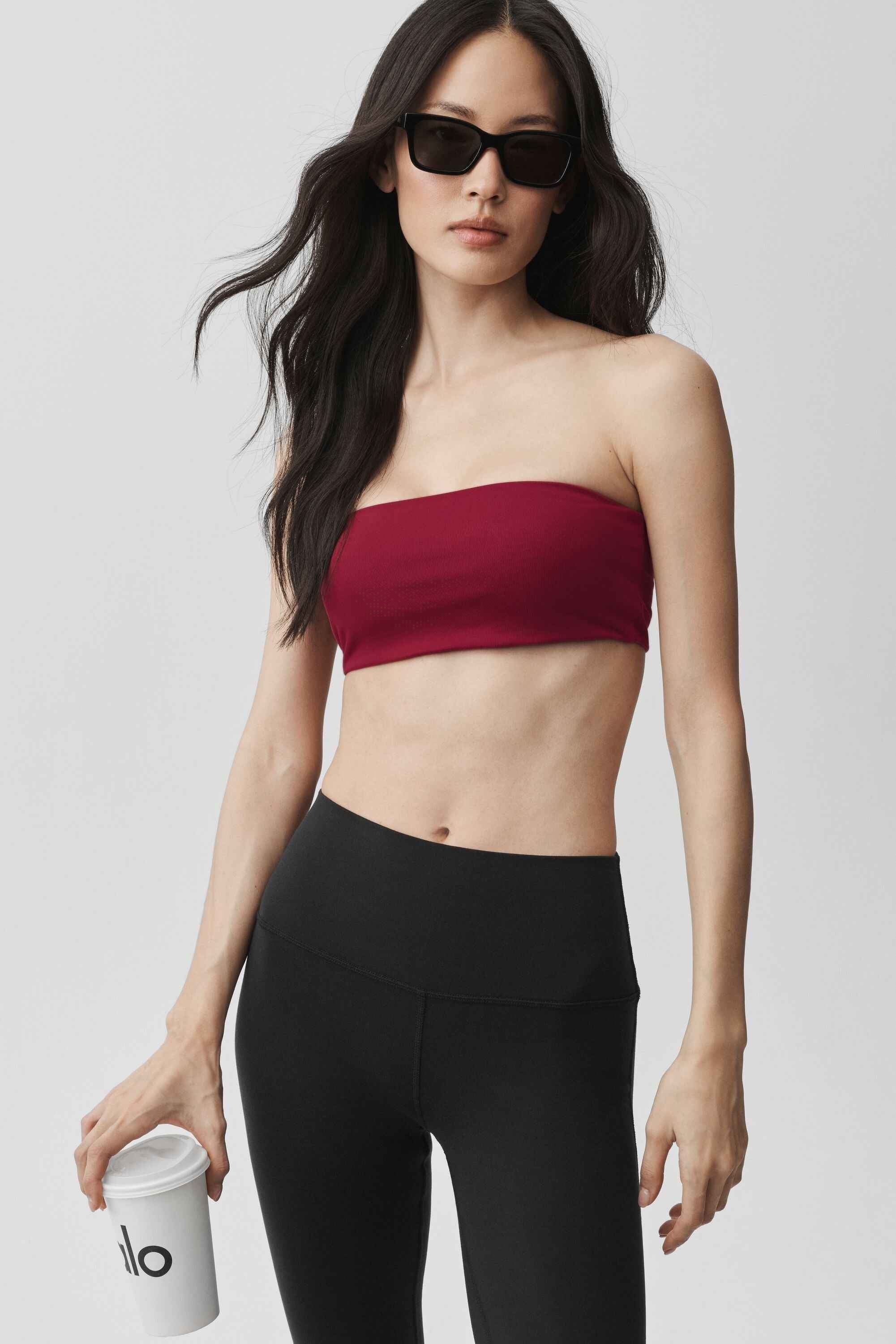 Airbrush Bandeau Bra - Summer Romance Red