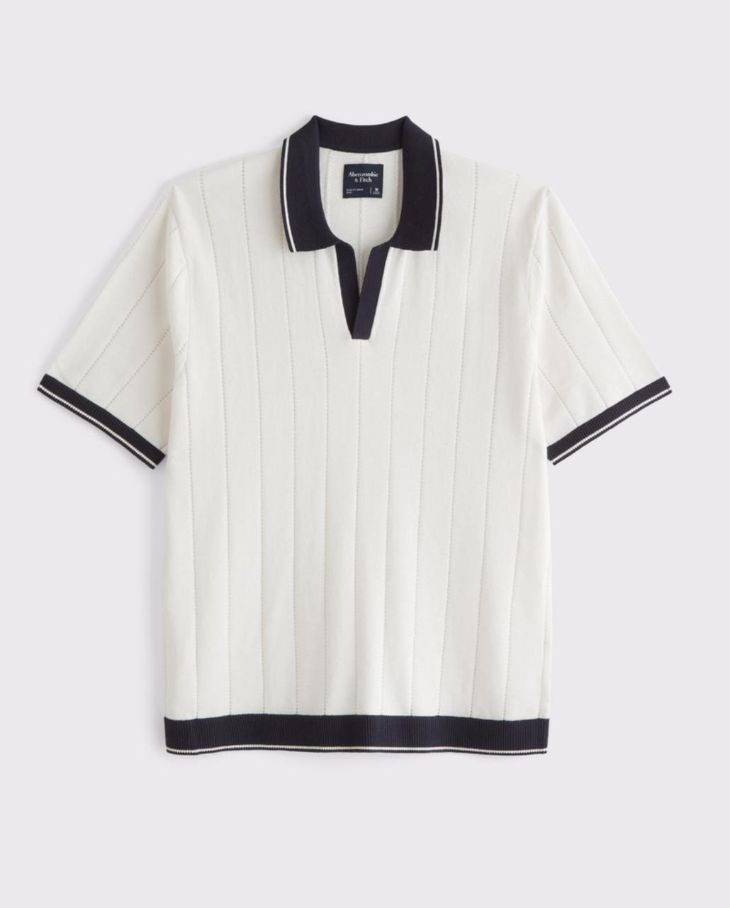 Abercrombie & Fitch - Preppy Tennis Johnny Collar Sweater Polo