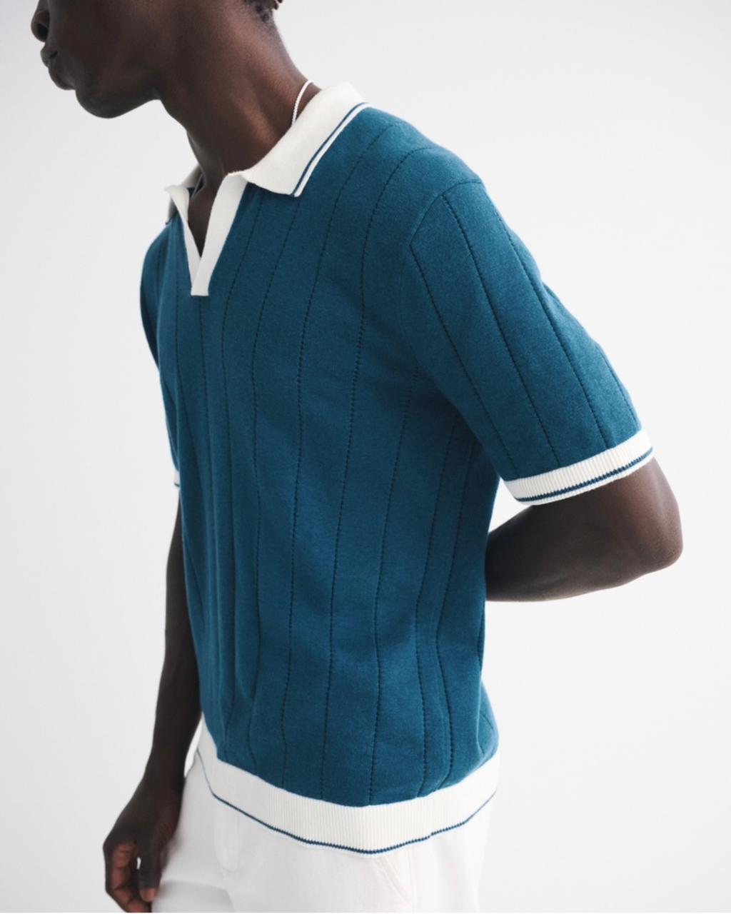 Abercrombie & Fitch - Preppy Tennis Johnny Collar Sweater Polo