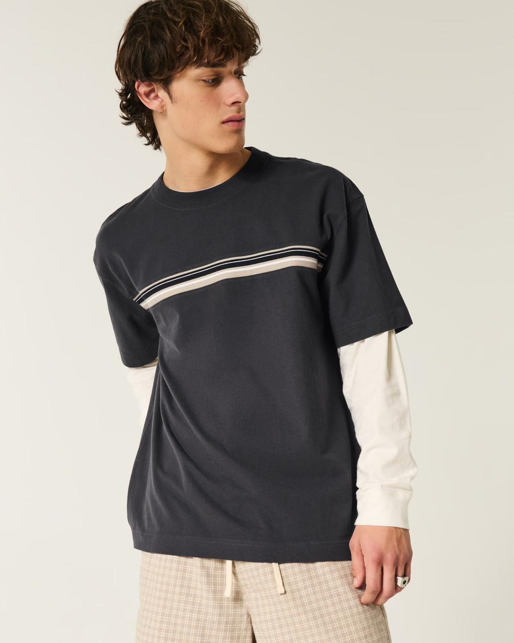 Hollister - Heavyweight Boxy Fit T-Shirt IMMEDIATE