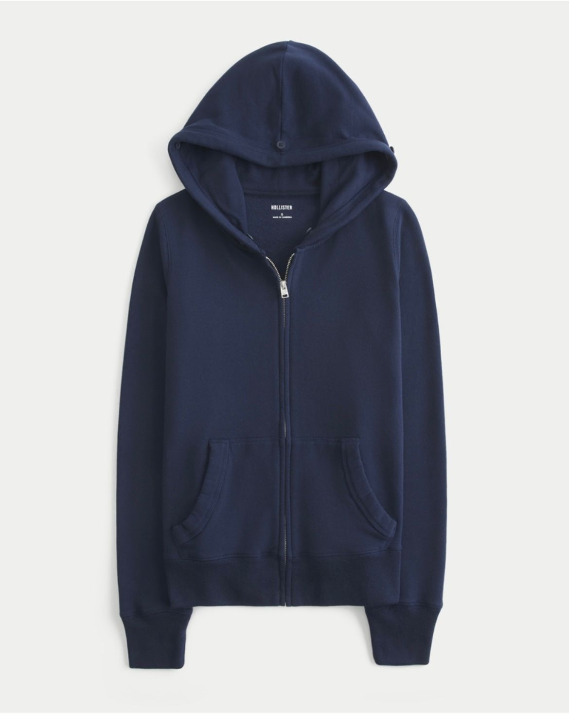 Hollister - Faux Fur Trim Zip-Up Hoodie