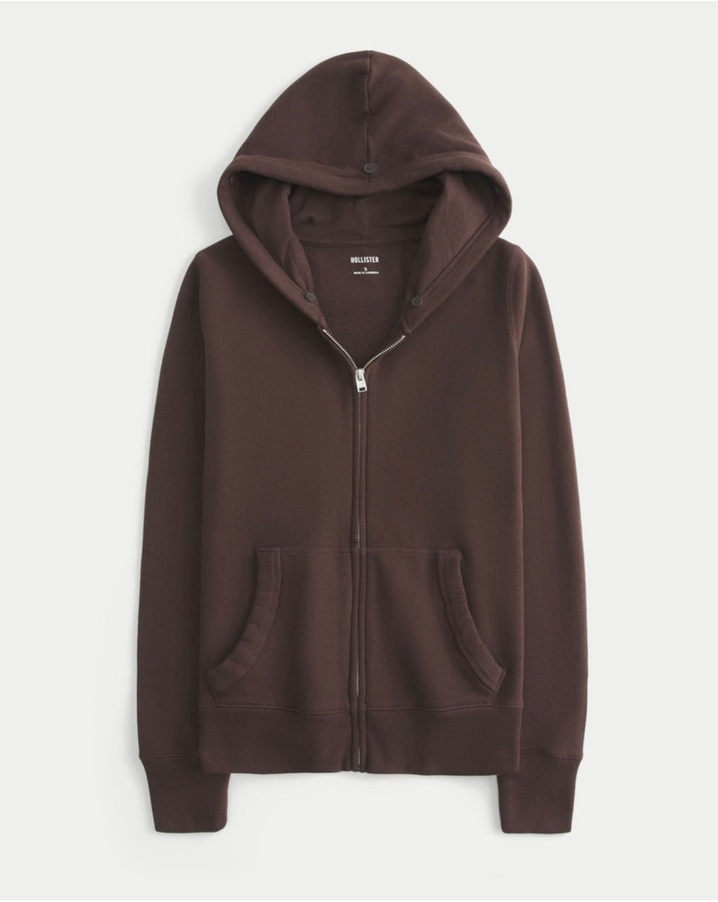 Hollister - Faux Fur Trim Zip-Up Hoodie