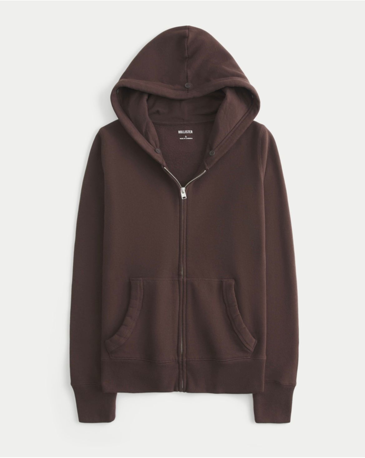 Hollister - Faux Fur Trim Zip-Up Hoodie