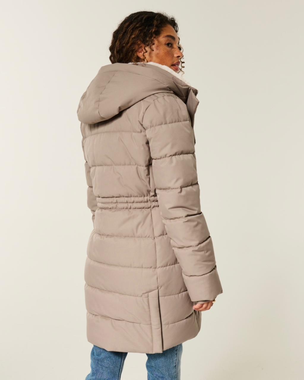 Hollister - Faux Fur-Lined Puffer Parka