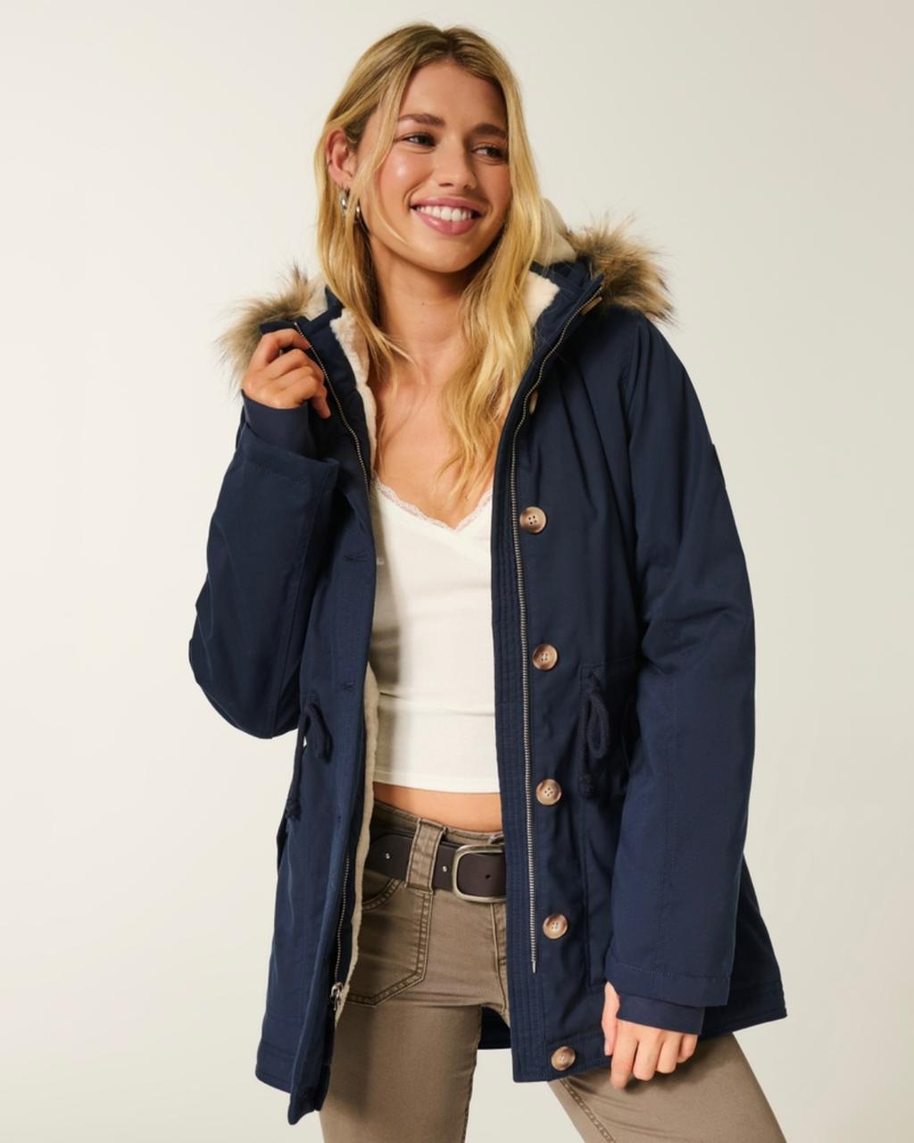 Hollister - Faux Fur-Lined Parka