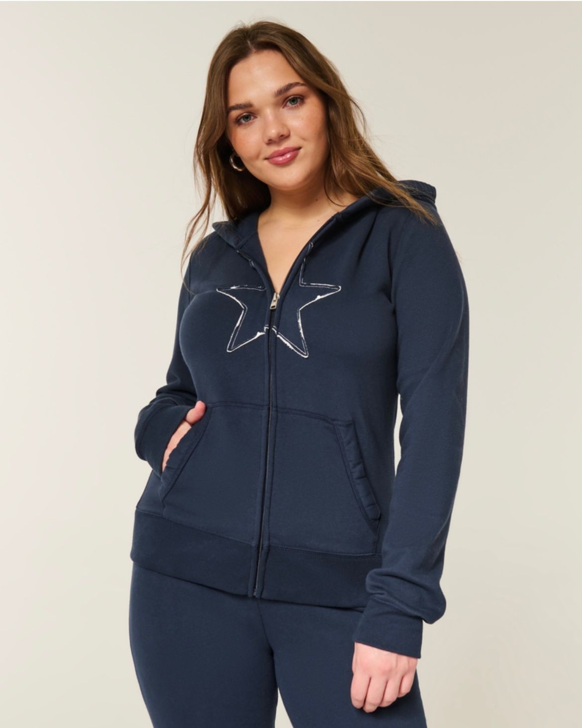Hollister - Graphic Zip-Up Hoodie
