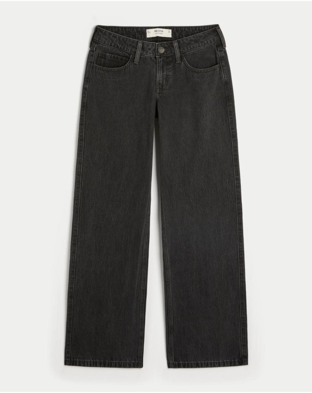 Hollister - Low-Rise Grey Baggy Jeans