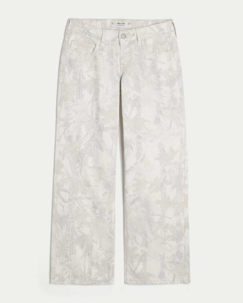 Hollister - Low-Rise Grey Baggy Jeans