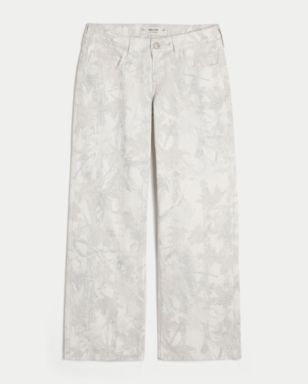 Hollister - Low-Rise Grey Baggy Jeans