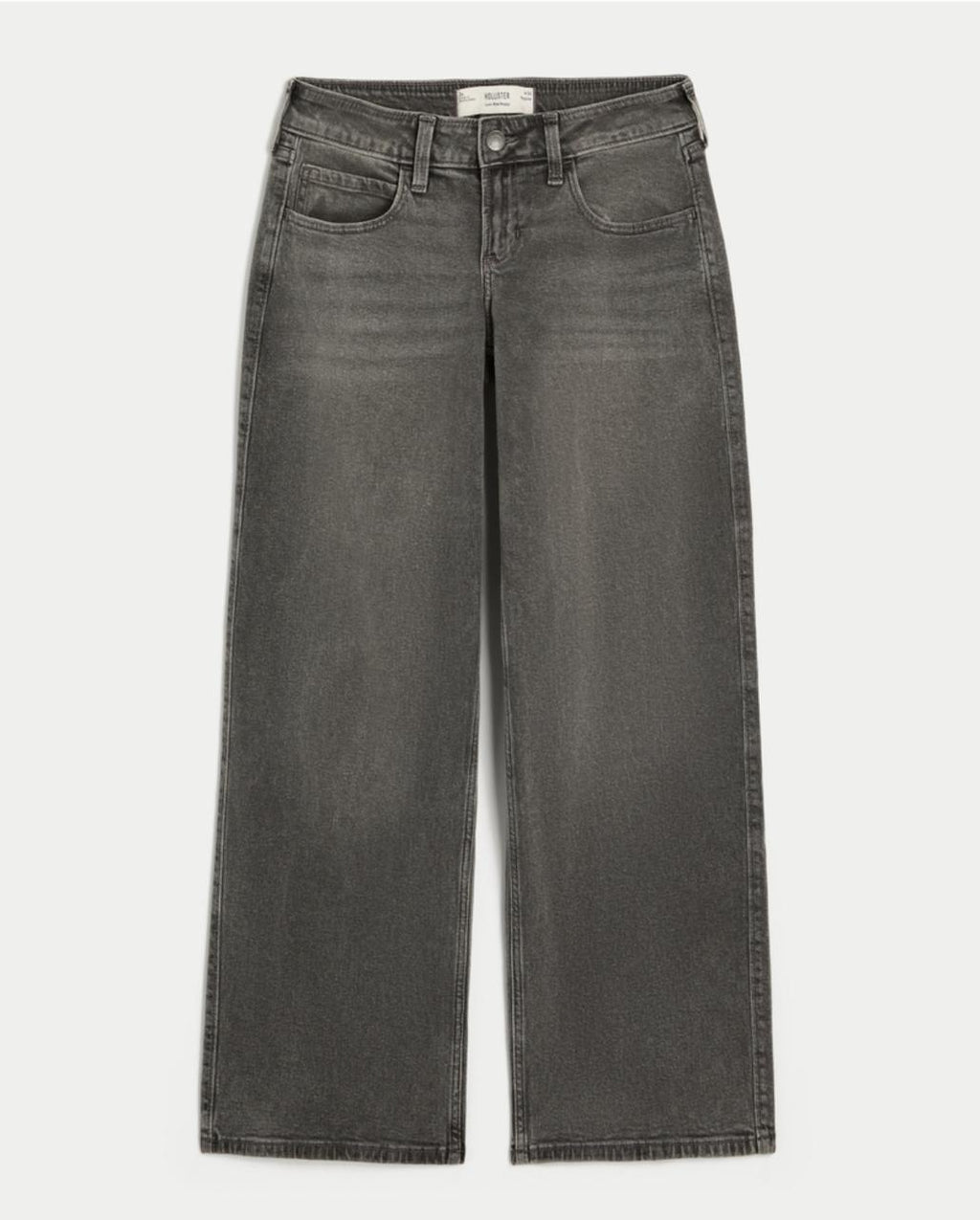 Hollister - Low-Rise Grey Baggy Jeans