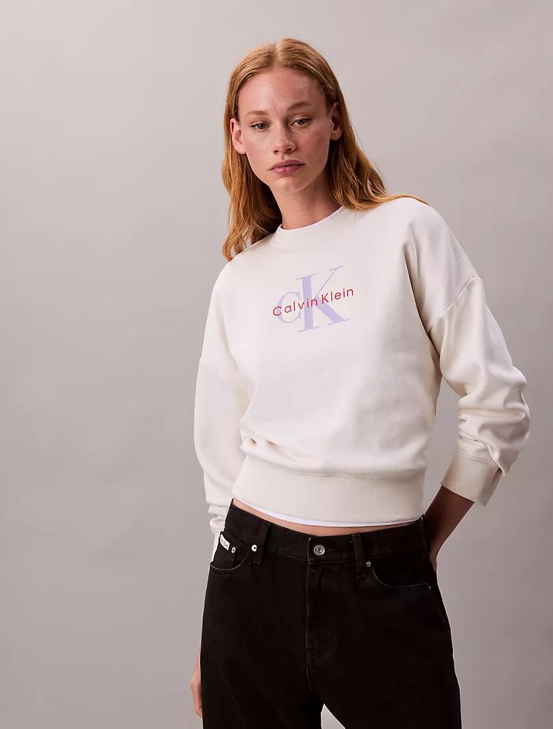 Calvin Klein - Monologo Fleece Relaxed Sweatshirt