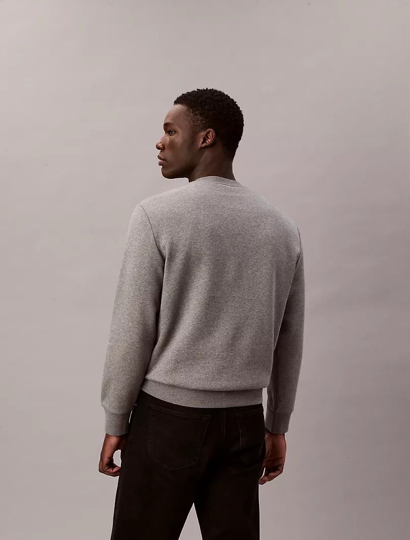 Calvin Klein - Fleece Layered Monogram Graphic Sweatshirt