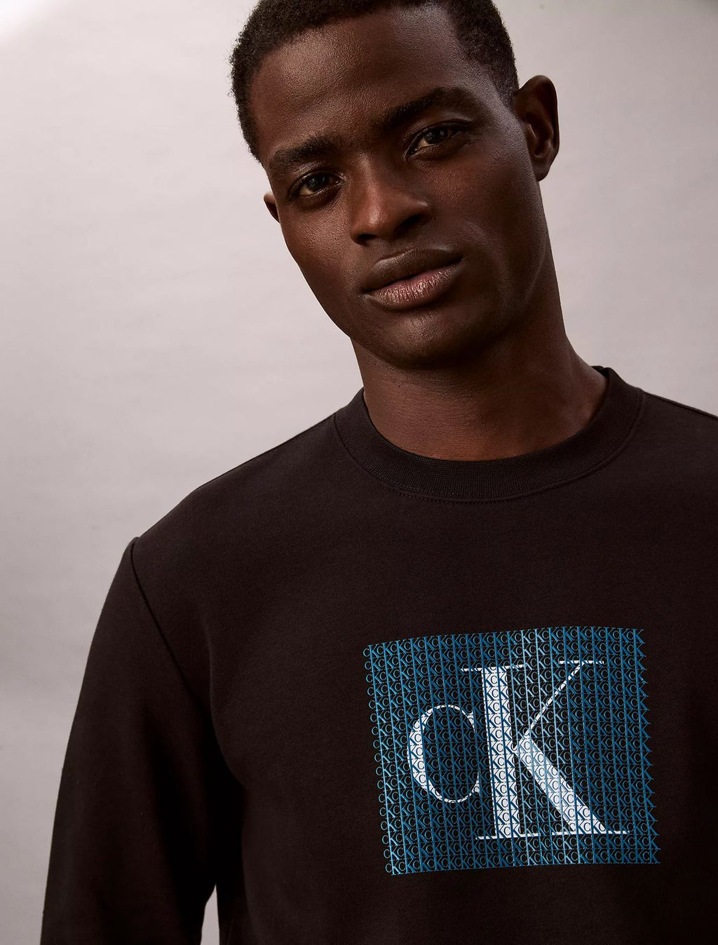 Calvin Klein - Fleece Layered Monogram Graphic Sweatshirt