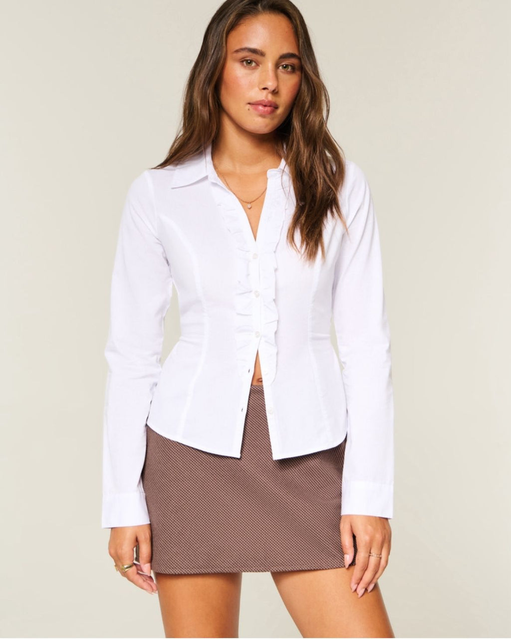Hollister - High-Rise A-Line Mini Skort