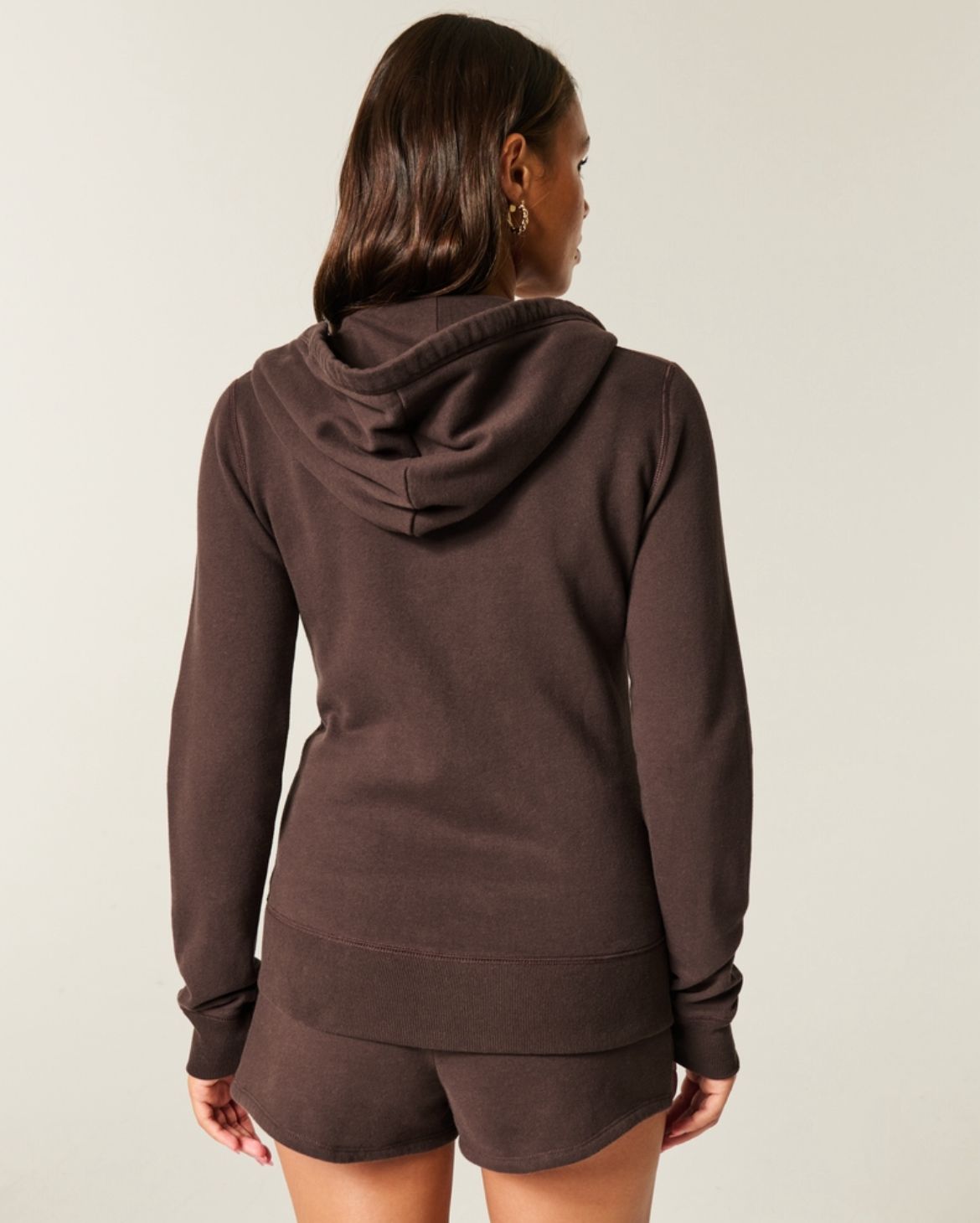 Hollister - Logo Graphic Zip-Up Hoodie