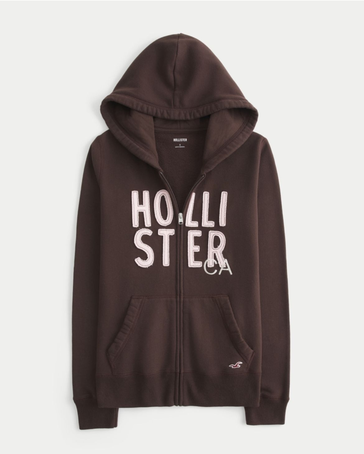 Hollister - Logo Graphic Zip-Up Hoodie