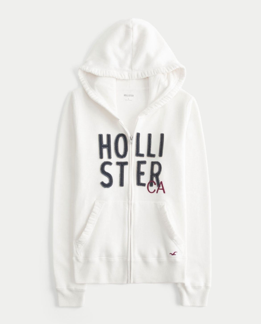 Hollister - Logo Graphic Zip-Up Hoodie